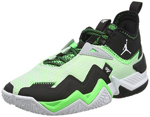 Nike Jordan Westbrook One Take, Zapatillas de bsquetbol, White White Black Rage Green, 37.5 EU