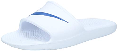 Nike Kawa Shower, Zapatos de Playa y Piscina Hombre, Blanco (White/Blue Moon 100), 44 EU