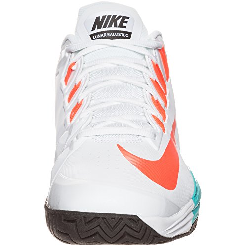 Nike Lunar Ballistec - Zapatillas de tenis para hombre, color blanco/azul/naranja, UK12