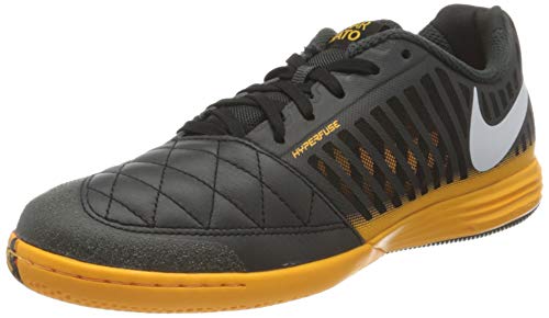 Nike Lunar Gato II IC, Football Shoe Hombre, Gris Humo Oscuro/Naranja Láser/Negro/Blanco, 42 EU