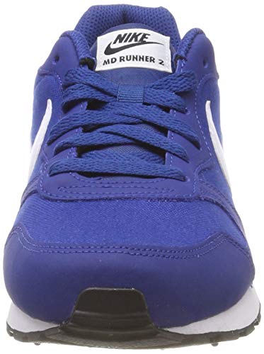 Nike MD Runner 2 (GS), Zapatillas Unisex Adulto, Azul Gym Blue White Black 411, 38.5 EU
