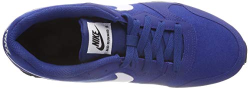 Nike MD Runner 2 (GS), Zapatillas Unisex Adulto, Azul Gym Blue White Black 411, 38.5 EU