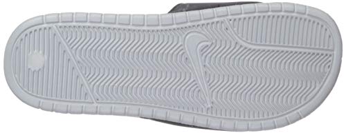 Nike Men's Benassi Just Do It. Sandal, Zapatos de Playa y Piscina Hombre, Multicolor (Wolf Grey/Volt/Black 027), 40 EU