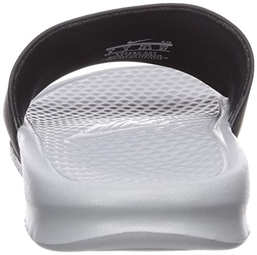 Nike Men's Benassi Just Do It. Sandal, Zapatos de Playa y Piscina Hombre, Multicolor (Wolf Grey/Volt/Black 027), 40 EU