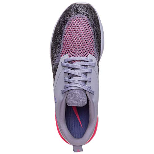 Nike Odyssey React Flyknit 2, Running Shoe Mujer, Indigo Haze/Sapphire/Negro/Iron Purple, 40 EU
