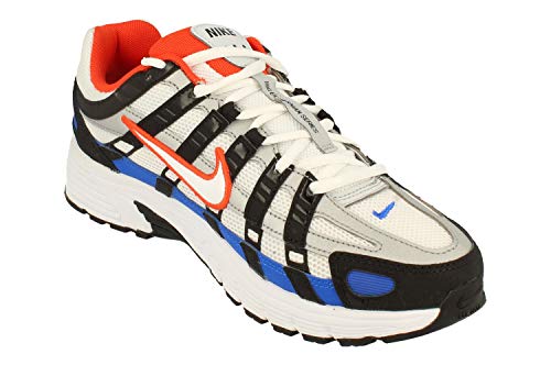 Nike P-6000, Zapatilla de Correr Hombre, Negro/Blanco/Equipo Naranja/Racer Azul, 43 EU