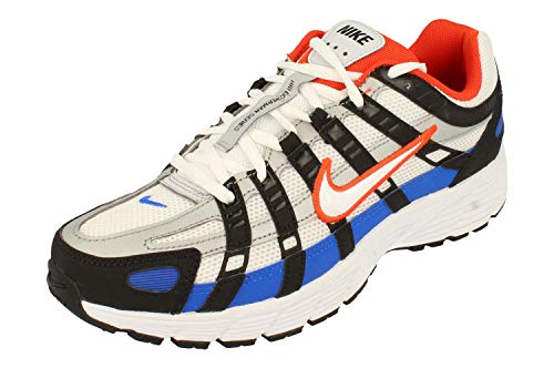 Nike P-6000, Zapatilla de Correr Hombre, Negro/Blanco/Equipo Naranja/Racer Azul, 43 EU