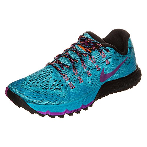Nike para Mujer Zoom Terra Kiger 3 Zapatillas Deportivas, Color Azul Laguna/Vivid Color Morado