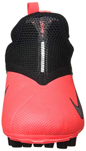 Nike Phantom Vision 2 Academy DF AG, Zapatillas de Fútbol Unisex Adulto, Rojo (Laser Crimson/Metallic Silver/606), 36.5 EU