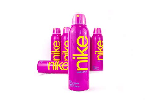 Nike Pink Woman Eau de Toilette Desodorante Spray 200ml - Pack de 6