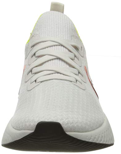 Nike React Infinity Run Flyknit, Zapatillas de Running Mujer, Gris (Platinum Tint/Black-Pink Blast 004), 42 EU
