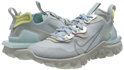 Nike React Vision W, Zapatillas para Correr Mujer, Celestine Blue Light Silver Light Bone Metallic Platinum, 38 EU