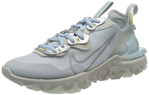 Nike React Vision W, Zapatillas para Correr Mujer, Celestine Blue Light Silver Light Bone Metallic Platinum, 38 EU