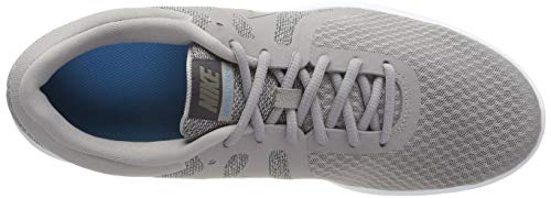 Nike Revolution 4 EU, Zapatillas de Running Hombre, Atmosphere Grey/MTLC Pewter-Thunder Grey-LT Current Blue-White, 41
