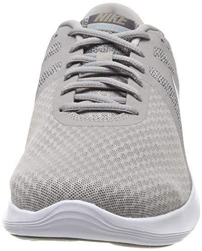 Nike Revolution 4 EU, Zapatillas de Running Hombre, Atmosphere Grey/MTLC Pewter-Thunder Grey-LT Current Blue-White, 42