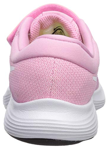 Nike Revolution 4 (PSV), Zapatillas de Atletismo Niña, Multicolor (Pink Rise/White/Pink Foam/Black 603), 31.5 EU