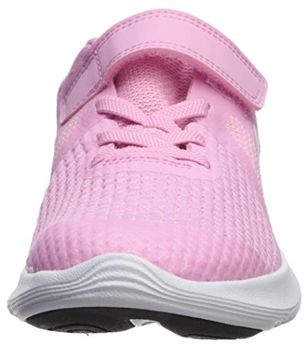 Nike Revolution 4 (PSV), Zapatillas de Atletismo Niña, Multicolor (Pink Rise/White/Pink Foam/Black 603), 31.5 EU