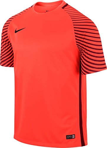 NIKE SS Gardien JSY Camiseta, Hombre, Naranja (Bright Crimson/Deep Garnet/Black), M