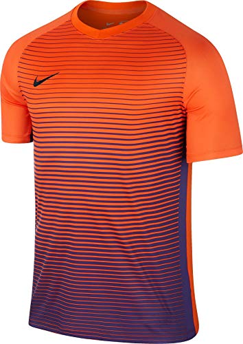 NIKE SS Segment IV JSY Camiseta de Manga Corta, Hombre, Naranja (Safety Orange/Court Purple/Black), S