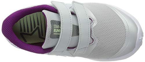 Nike Star Runner 2 Power (TDV), Zapatillas para Correr Niñas, Pure Platinum Multi Color Barely Volt Red Plum White, 27 EU