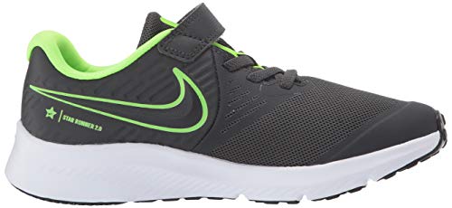 Nike Star Runner 2 (PSV), Zapatillas, Gris (Anthracite/Electric Green/White 004), 32 EU