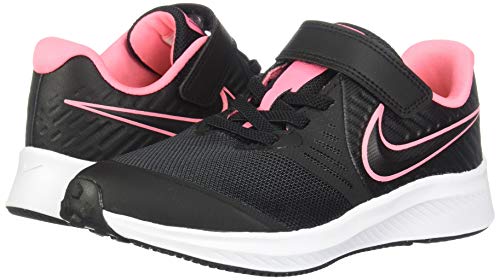 Nike Star Runner 2 (PSV), Zapatillas, Negro (Black/Sunset Pulse/Black/White 002), 34 EU