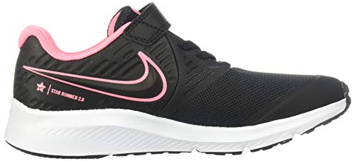 Nike Star Runner 2 (PSV), Zapatillas, Negro (Black/Sunset Pulse/Black/White 002), 34 EU