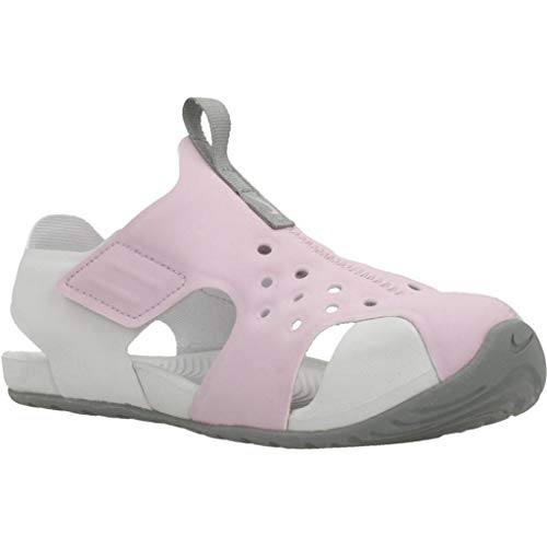 Nike Sunray Protect 2, Walking Shoe Boys, Lila Helado/Partícula Gris/Polvo Fotón, 33.5 EU