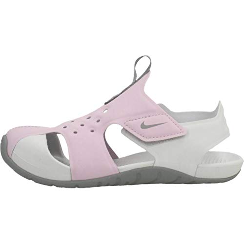 Nike Sunray Protect 2, Walking Shoe Boys, Lila Helado/Partícula Gris/Polvo Fotón, 33.5 EU