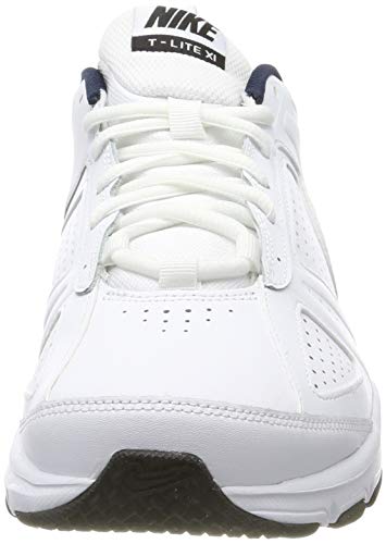 NIKE T-Lite XI, Cross Trainer Hombre, Blanco (White/Obsidian/Black/Metallic Silver 101), 44 EU