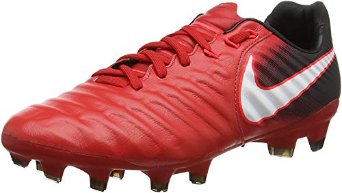 Nike Tiempo Legacy III FG 897748, Botas de fútbol Hombre, Rojo Universidad Rojo Blanco Negro 616, 42 EU