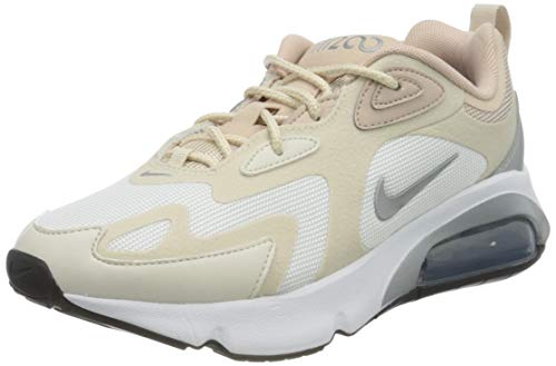Nike W Air MAX 200, Zapatilla de Correr Mujer, Cumbre Blanco/Plata Metalica, 38 EU