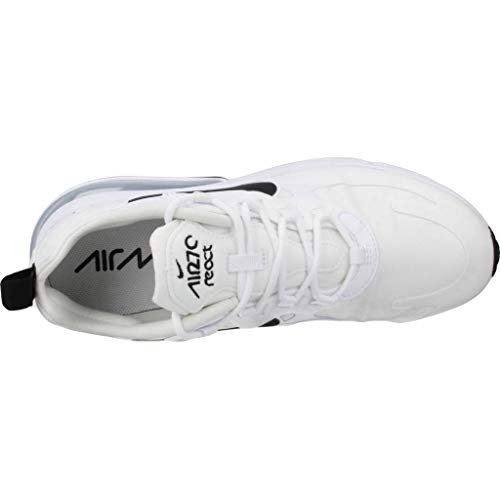 Nike W Air MAX 270 React, Zapatillas para Correr Mujer, Multicolore White Black Mtlc Silver, 36.5 EU