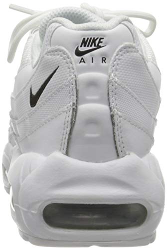 Nike W Air MAX 95, Zapatillas para Correr Mujer, White Black White, 38.5 EU