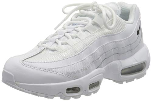 Nike W Air MAX 95, Zapatillas para Correr Mujer, White Black White, 38.5 EU
