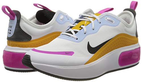 Nike W Air MAX Dia, Zapatilla de Correr Mujer, Blanco/Negro/Polen Rise/Hydrogen Blue, 39 EU