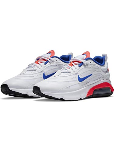 Nike W Air MAX EXOSENSE, Zapatillas para Correr Mujer, White Racer Blue Flash Crimson Mtlc Silver Black, 42 EU