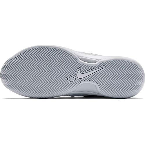 Nike W Air Zoom Prestige Cly, Zapatillas de Tenis Mujer, Blanco (White/Metallic Silver/Pure Pla 100), 42 EU