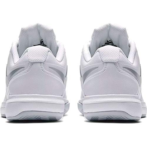 Nike W Air Zoom Prestige Cly, Zapatillas de Tenis Mujer, Blanco (White/Metallic Silver/Pure Pla 100), 42 EU