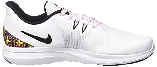 Nike W In-Season TR 8 PRNT, Zapatillas de Gimnasia Mujer, Multicolor (White/Black/Laser Fuchsia 100), 43 EU