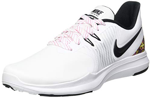 Nike W In-Season TR 8 PRNT, Zapatillas de Gimnasia Mujer, Multicolor (White/Black/Laser Fuchsia 100), 43 EU