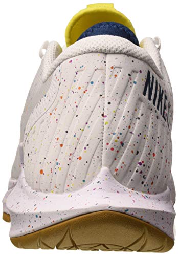 Nike W Nikecourt Air Zoom Zero HC, Zapatilla de Tenis Mujer, White Valerian Blue Oracle Aqua OPTI Yellow Wheat, 42 EU