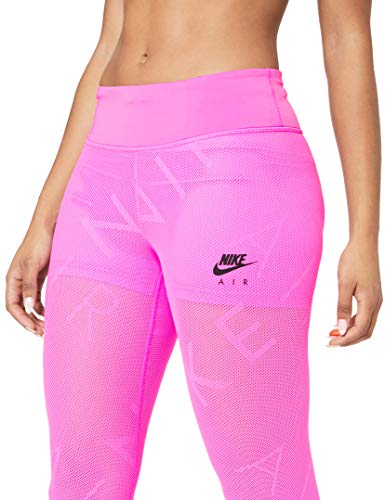 NIKE W Nk 7_8 Tght Air Mesh Mallas, Mujer, China Rose/Black, XS