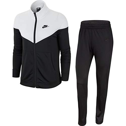 NIKE W NSW TRK Suit PK Chándal, Mujer, Black/White/Black, M