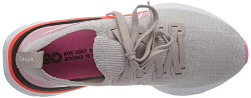 Nike W React Infinity Run FK, Zapatillas para Correr Mujer, Violet Ash White Pink Glow BRT Crimson Black, 38.5 EU