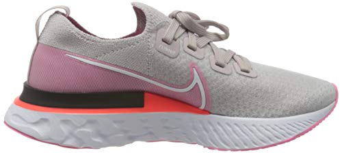 Nike W React Infinity Run FK, Zapatillas para Correr Mujer, Violet Ash White Pink Glow BRT Crimson Black, 39 EU
