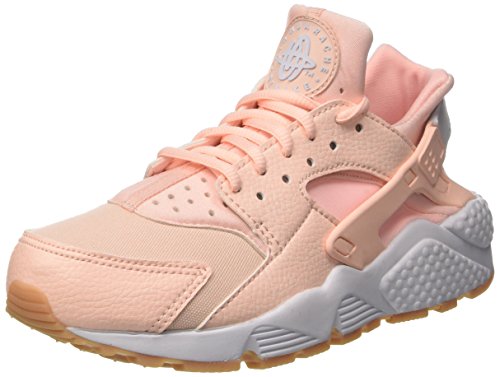 Nike Wmns Air Huarache Run, Entrenadores Mujer, Rosa (Sunset Tint/White/Gum Yellow), 39 EU