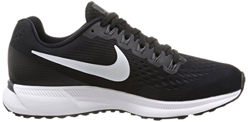 Nike Wmns Air Zoom Pegasus 34, Zapatillas de Entrenamiento para Mujer, Negro (Black/white/dk Grey/anthracite), 36.5 EU