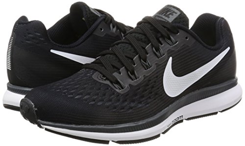 Nike Wmns Air Zoom Pegasus 34, Zapatillas de Entrenamiento para Mujer, Negro (Black/white/dk Grey/anthracite), 36.5 EU