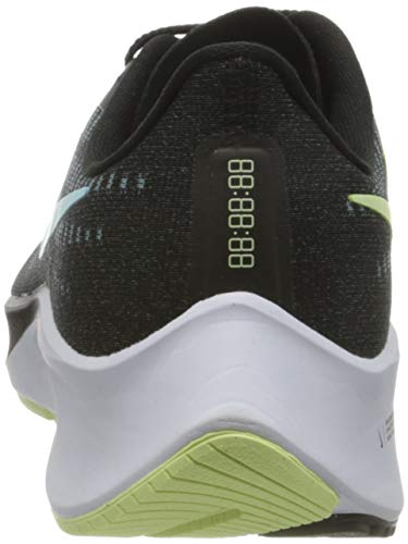 Nike Wmns Air Zoom Pegasus 37, Zapatillas para Correr Mujer, Black Glacier Ice Barely Volt White, 36.5 EU